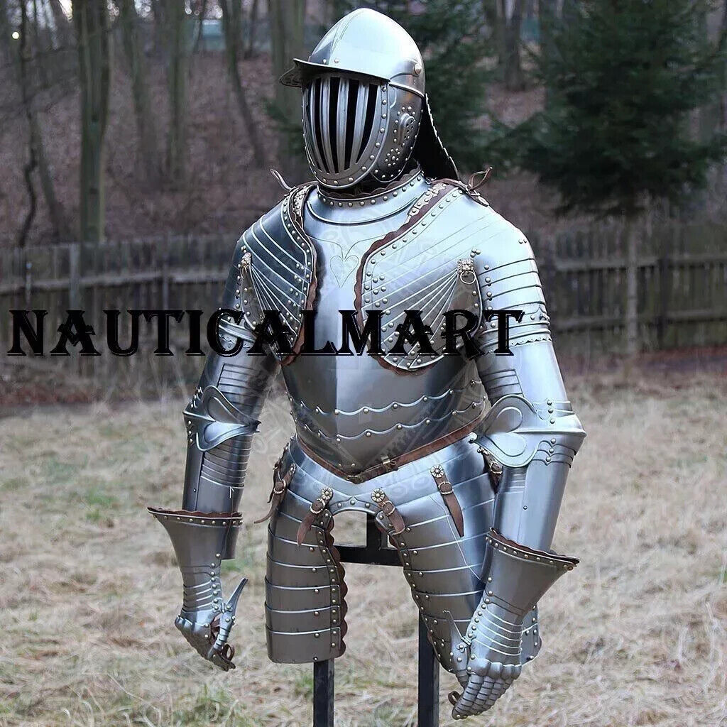 Medieval Armor Suit Polish Hussar Knight Armor Costumes Wearable Full Body Suit