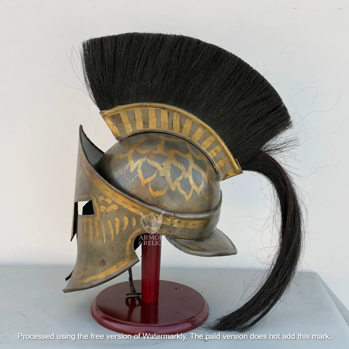 King Leonidas Spartan Helmet – Medieval Greek Armor | 300 Movie Replica | LARP, Halloween, Cosplay, Display & Christmas Gift