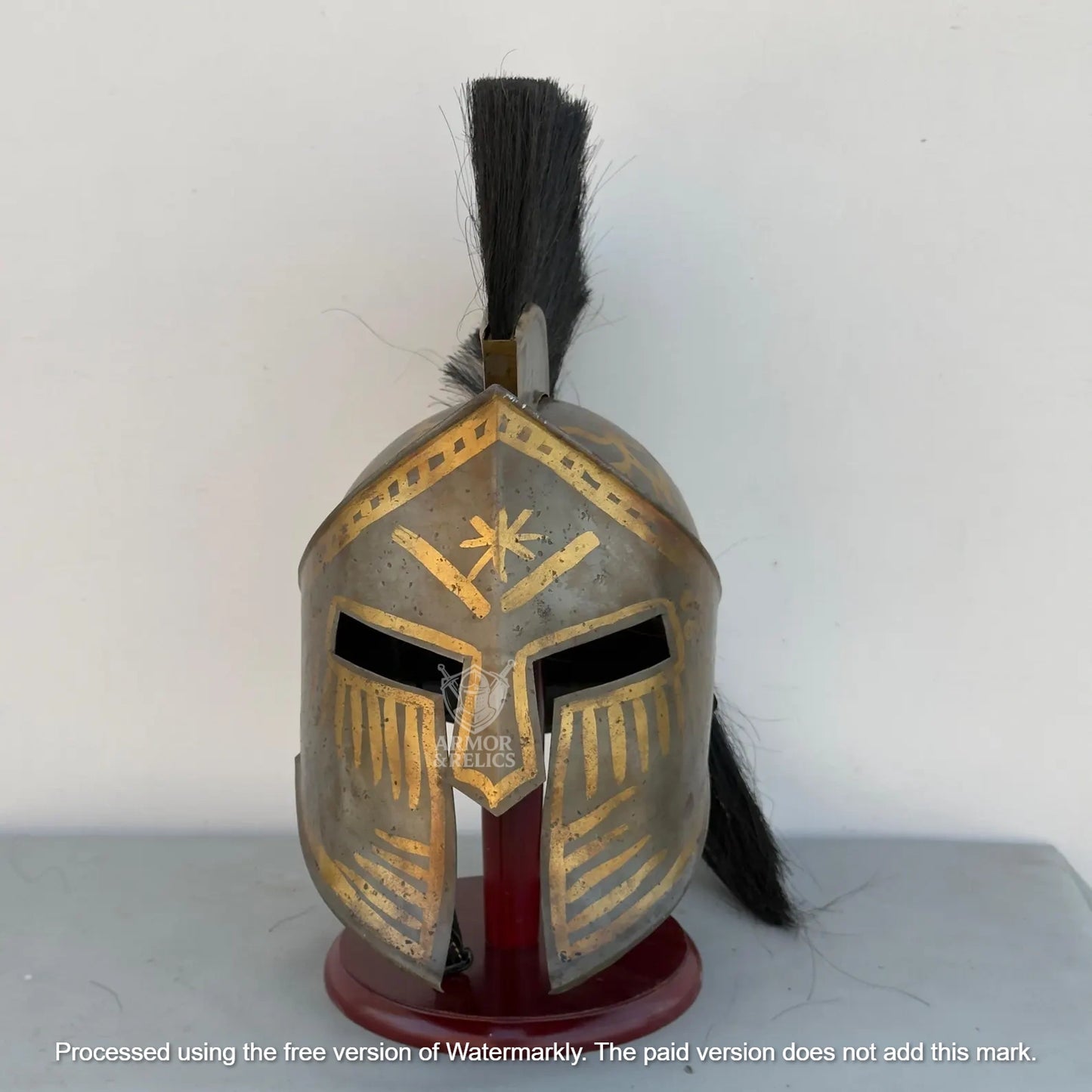 King Leonidas Spartan Helmet – Medieval Greek Armor | 300 Movie Replica | LARP, Halloween, Cosplay, Display & Christmas Gift