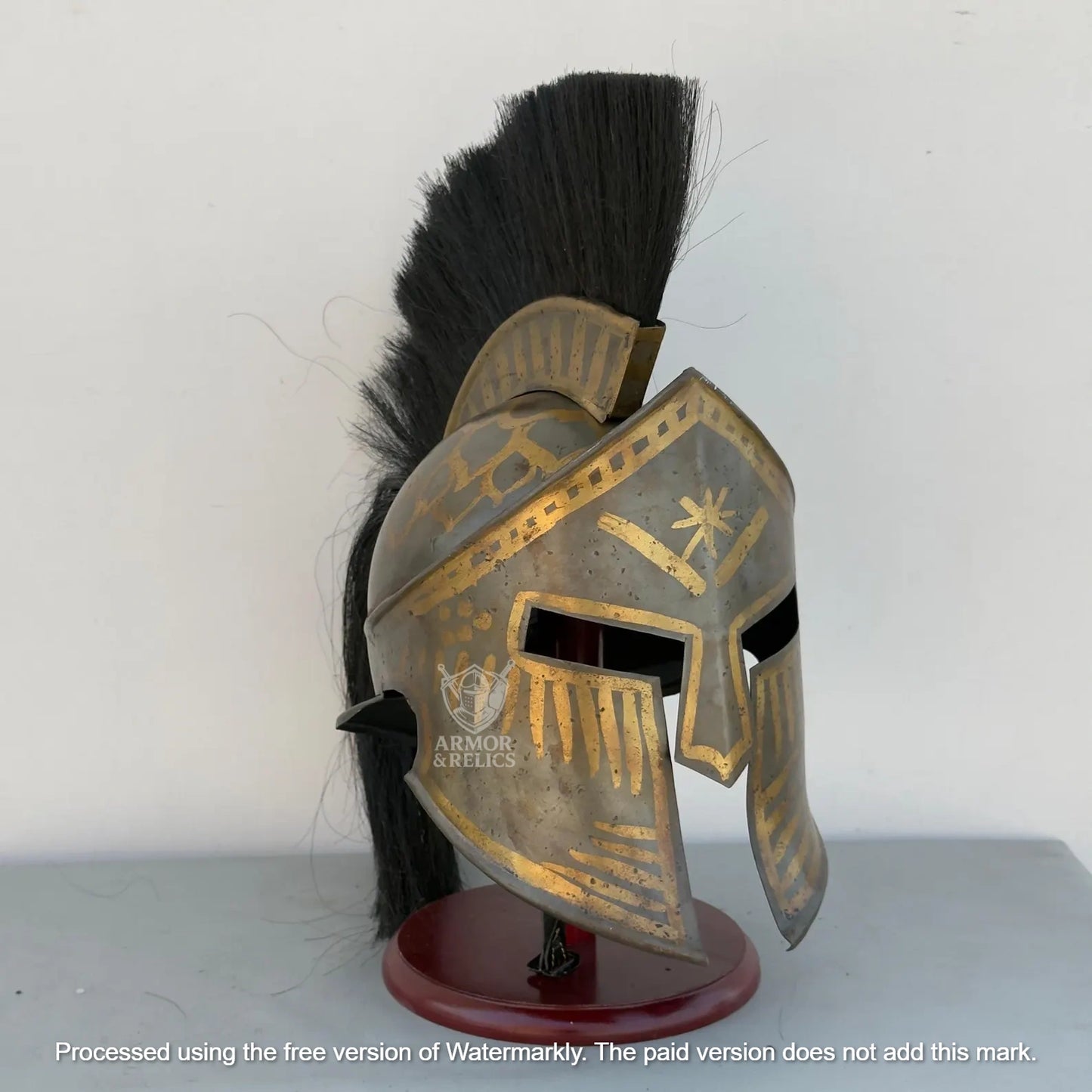 King Leonidas Spartan Helmet – Medieval Greek Armor | 300 Movie Replica | LARP, Halloween, Cosplay, Display & Christmas Gift