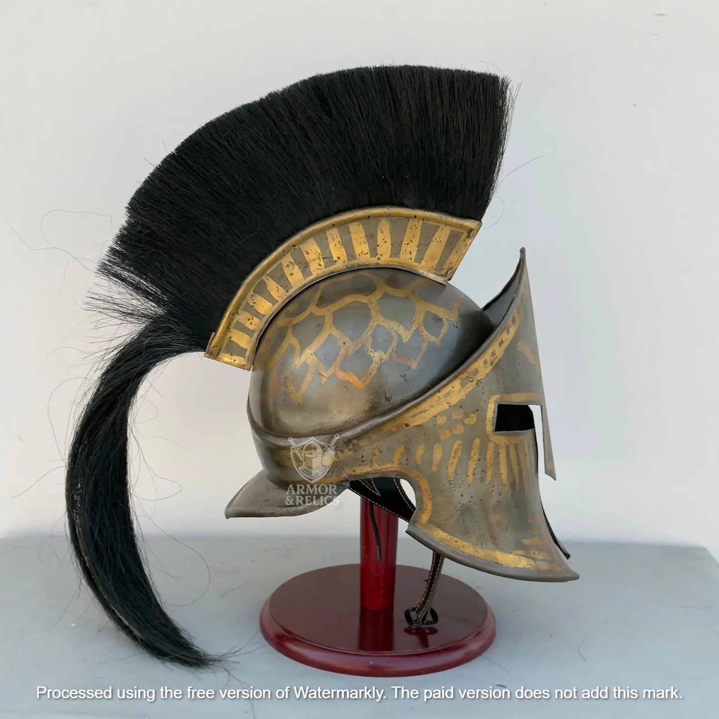 King Leonidas Spartan Helmet – Medieval Greek Armor | 300 Movie Replica | LARP, Halloween, Cosplay, Display & Christmas Gift