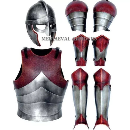 Medieval Horse Lord Armor Suit Leather Battle Warrior SCA, LARP Cosplay Costume