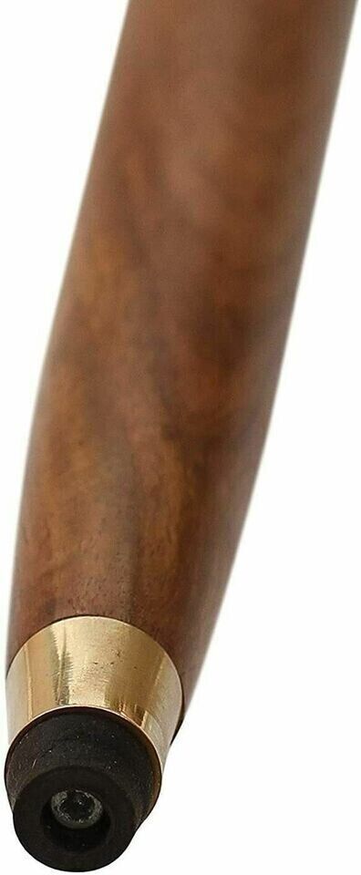 The King Cane - SouvNear 37.2" Brown Wooden Walking Stick - Wood Cane with Golde