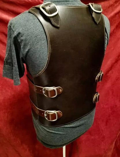 Breastplate 100% Real Leather Armour Swordsman Costume