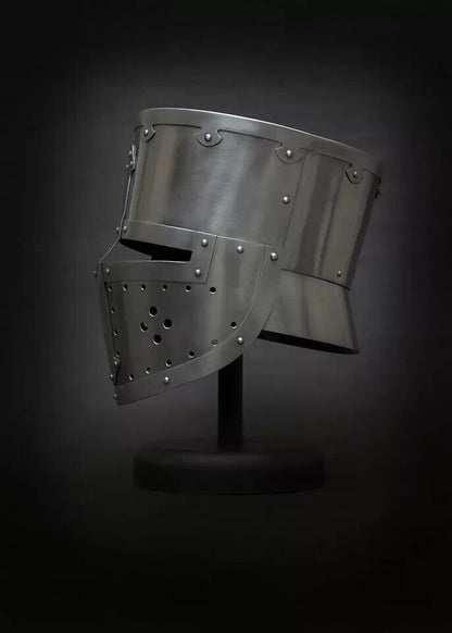 Medieval Templar Crusader Knight Armor Helmet,Cosplay SCA Larp Halloween Helmet.