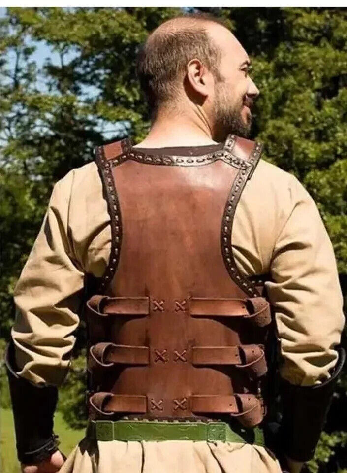 Leather Scale Breastplate Medieval Armor Cosplay Costume