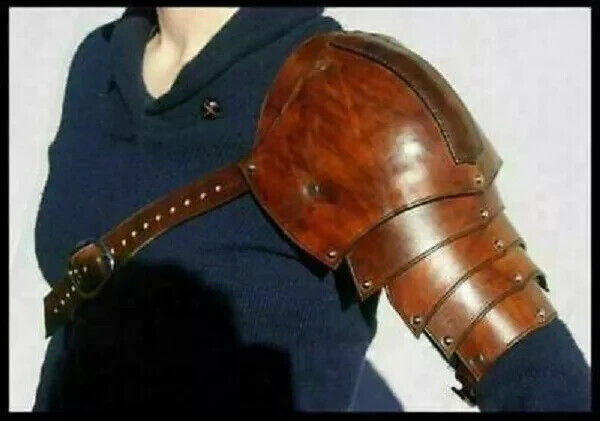 Ancient Celtic Leather Pauldrons Leather Shoulder Armor