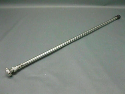 Stainless Steel Walking Hiking Stick Cane Silver Noble Luxury vintage Handmade