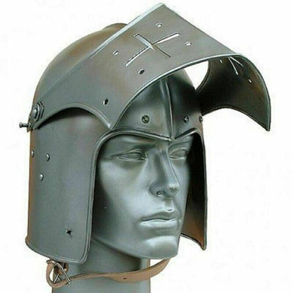 Helmet 18GA LARP Medieval Knight Tournament Close Armor Gift For Cosplay Actor