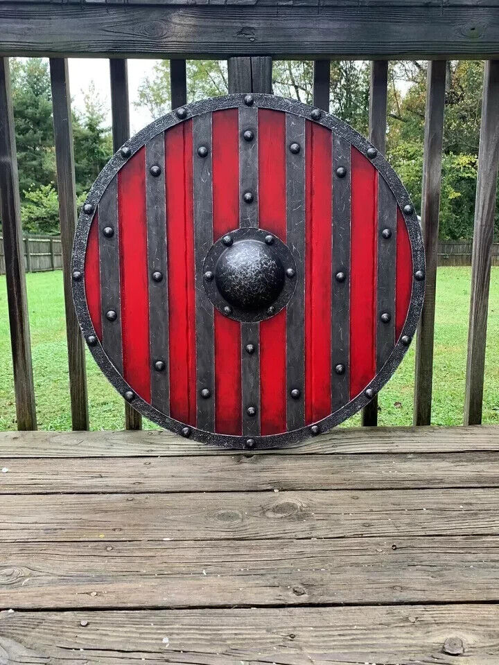 Medieval King Bjorn Ironside Battleworn Viking Shield valhalla shield