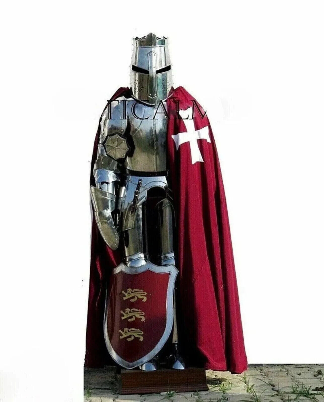 Medieval Suit Of Armor Knight Crusader Gothic Full Body Armour Halloween Costume