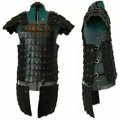 Leather Armour With Tassets for Larp, Medieval Cosplay Costume, Viking Armour