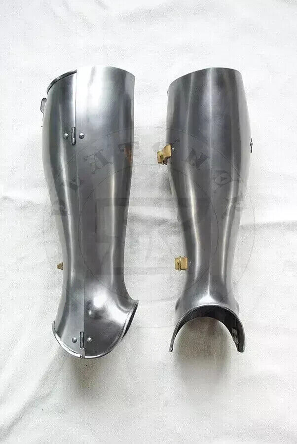 Medieval Steel Warrior Gothic Leg Armor Full Set Knight Greaves Sabatons Armor