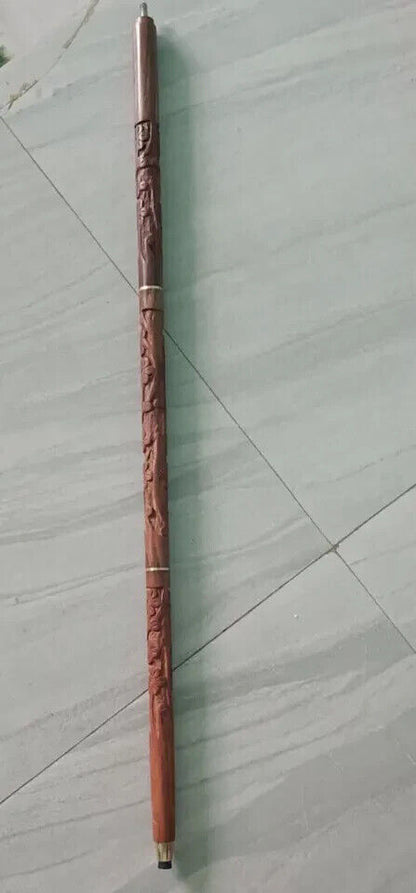 New Designer Solid Only Wooden Walking Shaft Stick Cane Antique Decor Handmade