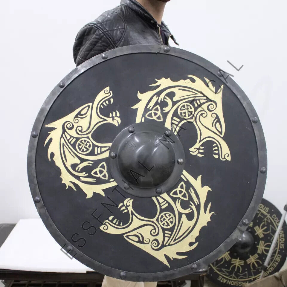 Medieval Shield Viking Shield 24"or 30" Wooden Shield Heavy Metal Fitted