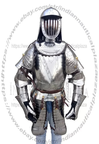 Medieval Armor Suit Polish Hussar Knight Armor Costumes Wearable Full Body Suit