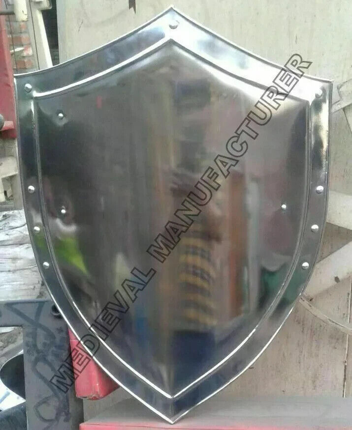 Knight Medieval 24'' shield SCA LARP WASTER 18guage Battle Armor Sheild