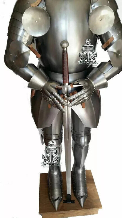 Medieval Knight Suit Of Armor Full Body Armour Suit With Sword Pig Face Helmet