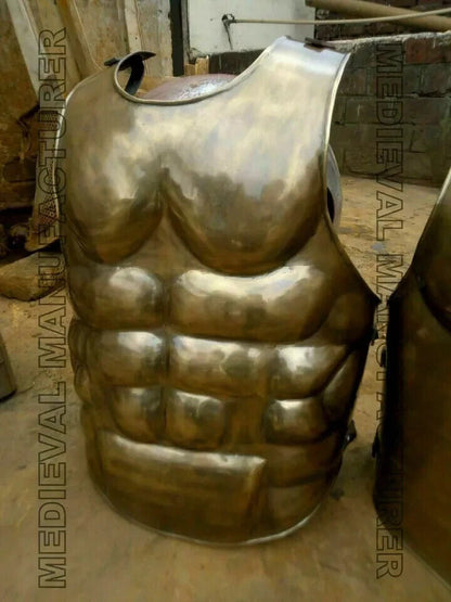 Medieval Roman Muscle Jacket Sca Larp Armour Jacket Cuirass Chest Costume Steel