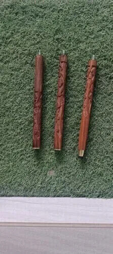 New Designer Solid Only Wooden Walking Shaft Stick Cane Antique Decor Lot Of 2