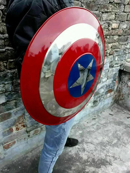 Medieval Captain America Shield X-Mas Cosplay Prop Best Steel Metal Shield GiftD