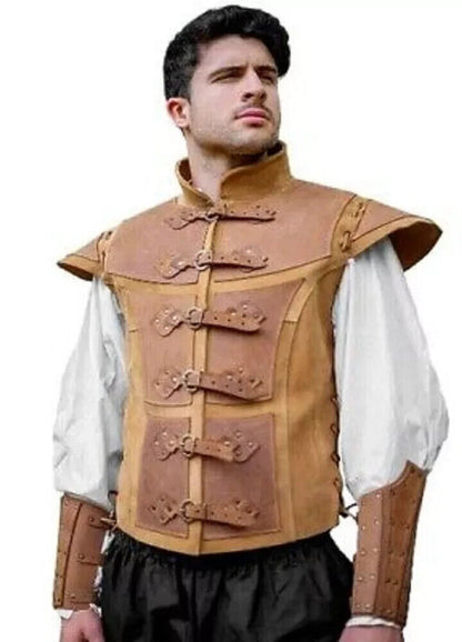 Medieval Viking Leather Armor LARP reenactment costume Renaissance armor