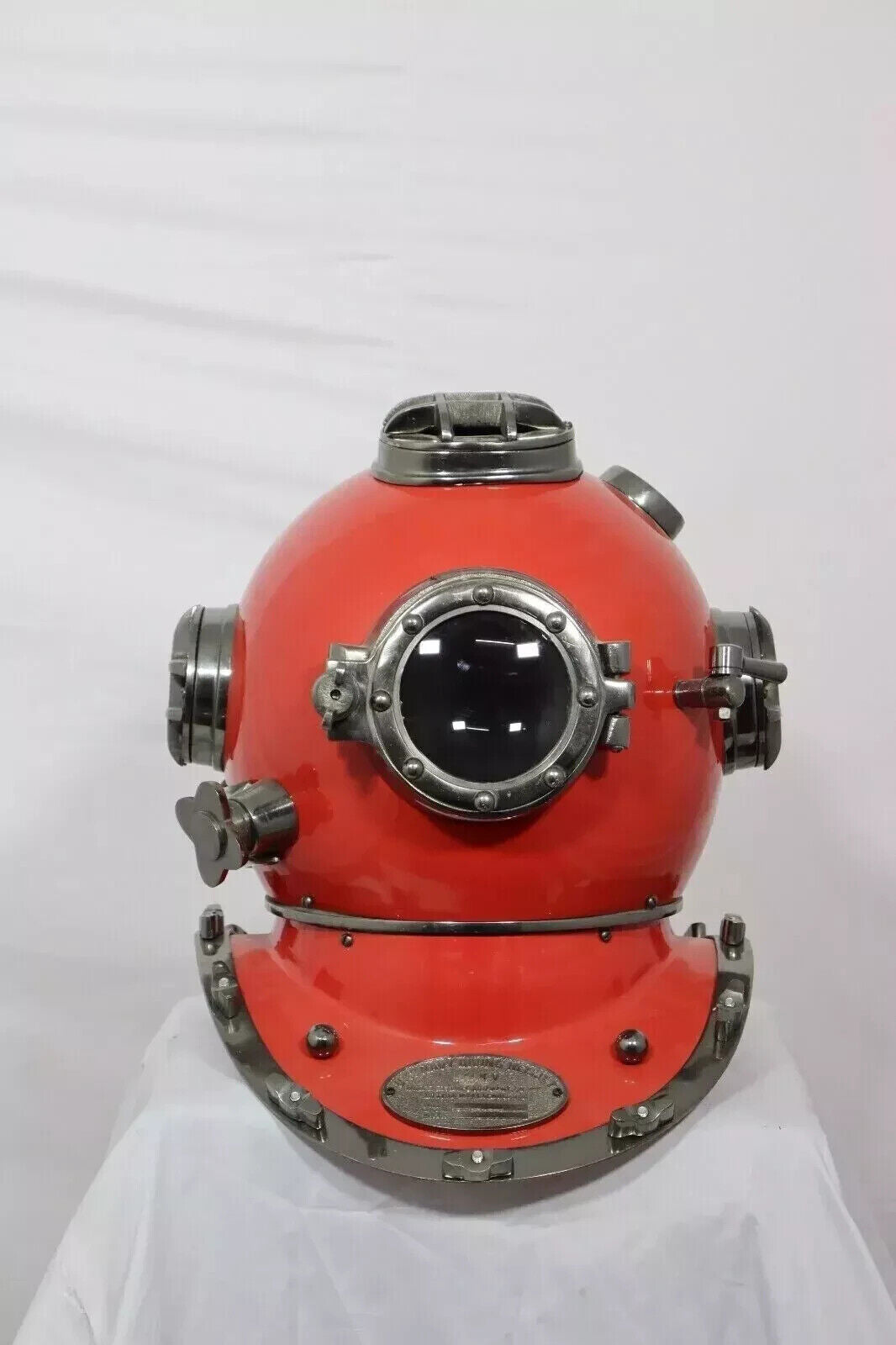 Red Diving Helmet Scuba Diving Helmet U.S Navy Mark V Scuba Divers Diving Helmet