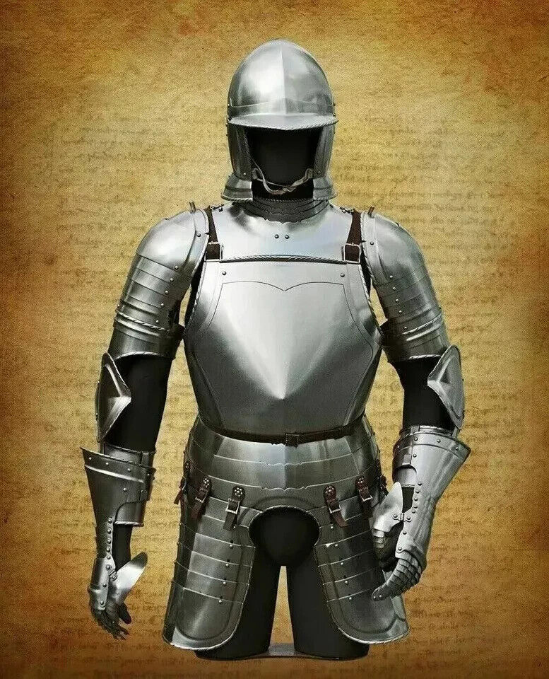 Medieval Armor Suit Half Armor Suit Fully Wearable Armor Suit LARP & Combat Suit