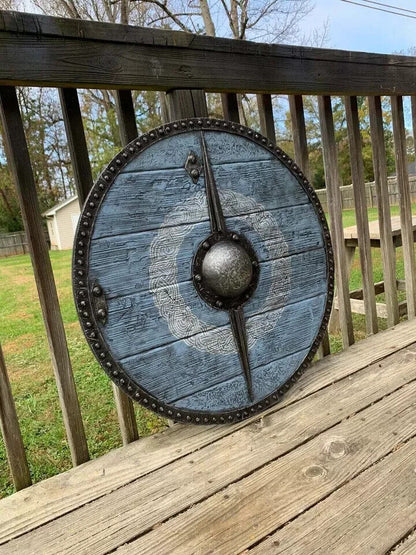 Medieval Shield Viking Shield 24" Wooden Shield Heavy Metal Fitted