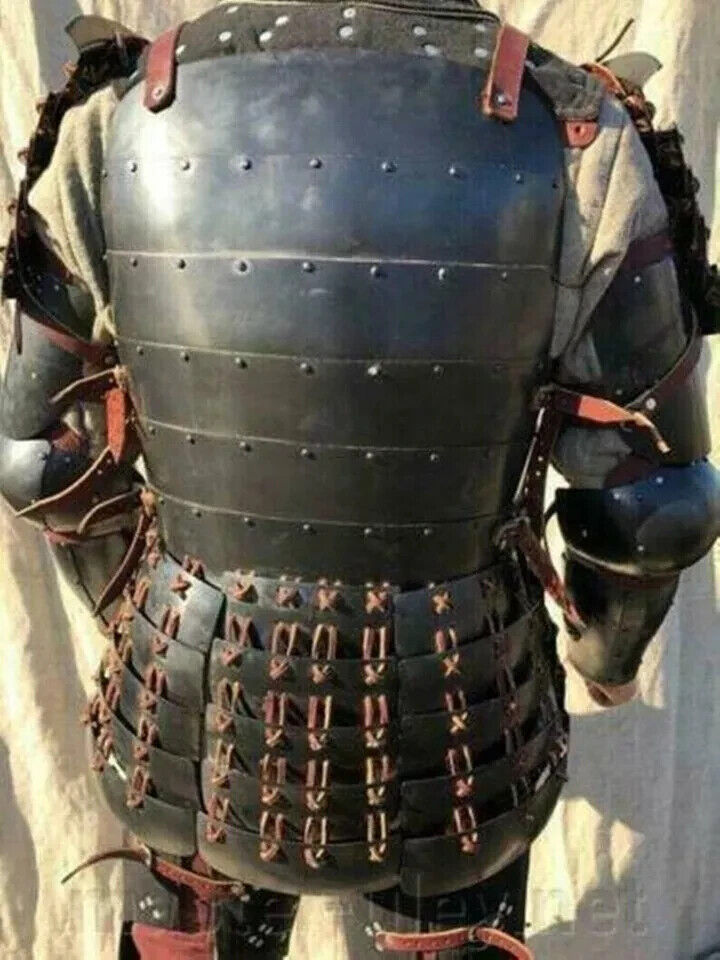 Medieval Knight Warrior Japanese Half Body Armor With Cuirass/Pauldron/Bracers