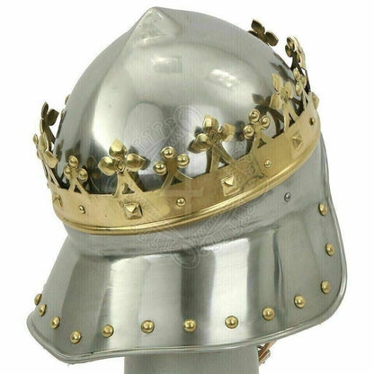 Helmet Crusader Medieval Knight Templar Costume Armor Collectible Gift