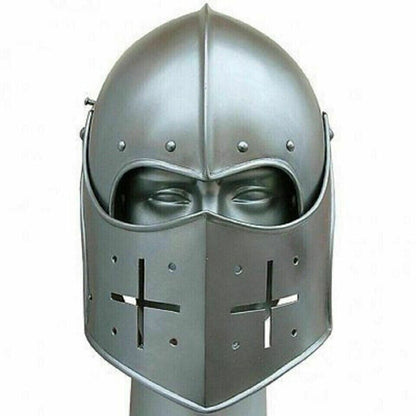 Helmet 18GA LARP Medieval Knight Tournament Close Armor Gift For Cosplay Actor