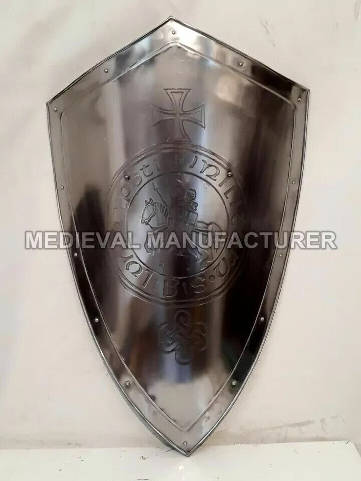 MEDIEVAL-KNIGHT-SHIELD-All-Metal-32-Handcrafted-Battle-Armor-Medieval Shield