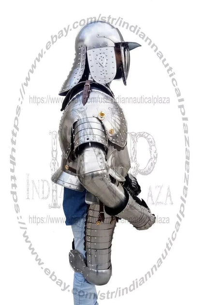 Medieval Armor Suit Polish Hussar Knight Armor Costumes Wearable Full Body Suit