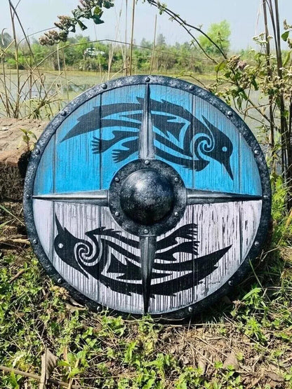 Medieval Viking Shield Ragnar Viking Battle Ready Viking Wooden Shield Best Gift