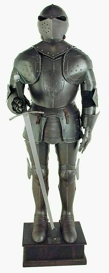 Medieval Knight Wearable Suit Of Armor Crusader Combat Full Body Armour