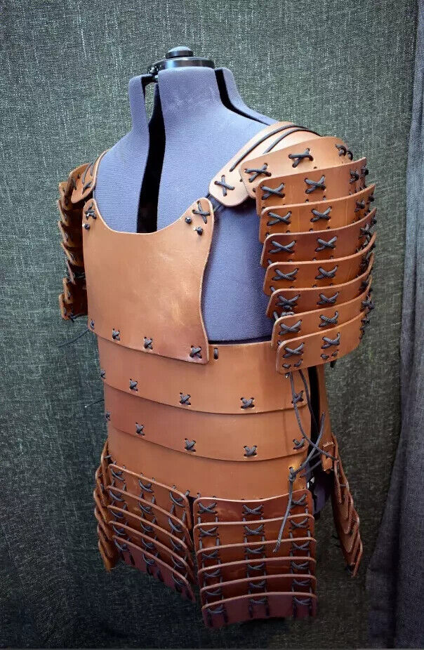 Larp SCA Leather FULL BODY ARMOR SET Imperial Men Samurai Leather Armour