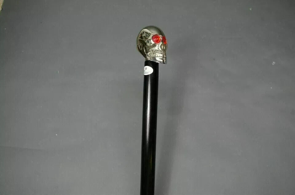 Designer Style Wooden Handle Victorian Walking Stick Brass Antique Cane Girls