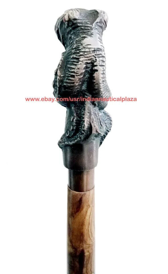 CLASSIC OCTOPUS HEAD HANDLE WALKING STICK CANE ANTIQUE HANDMADE SOLID STYLE GIFT