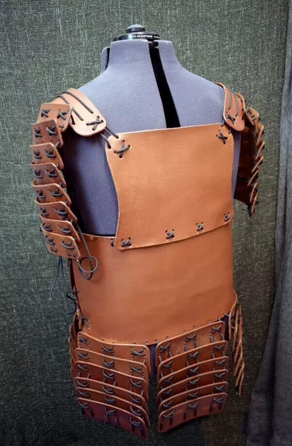 Larp SCA Leather FULL BODY ARMOR SET Imperial Men Samurai Leather Armour