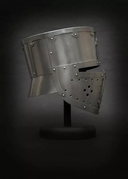 Medieval Templar Crusader Knight Armor Helmet,Cosplay SCA Larp Halloween Helmet.