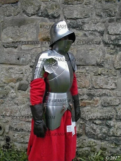 Medieval Larp Gothic Half Body Armor Suit Knight Half Armor Suit ABcraft (26)