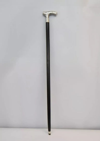 walking stick cane vintage look stylish antique wooden handle brass gift design