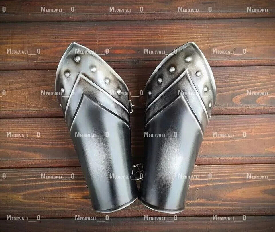 18GA Steel Medieval Viking Metal Armor Barbarian Cosplay Viking Bracer Armor