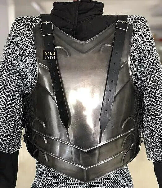 LARP Medieval Steel Armor Full Cuirass Breastplate and Back Plate