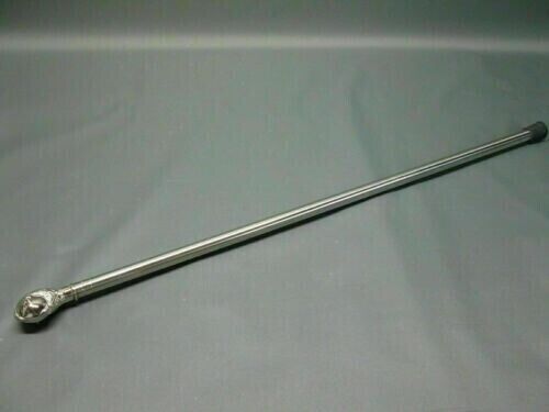 Antique Silver Finished Head Handle Stainless Steel Tactical Walking Stick Cane