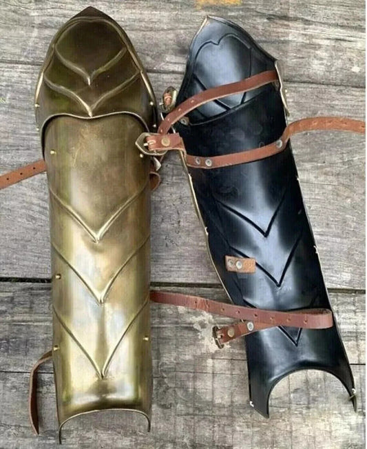 Medieval leg battle armor / cosplay leg guard Viking Gothic leg armor set