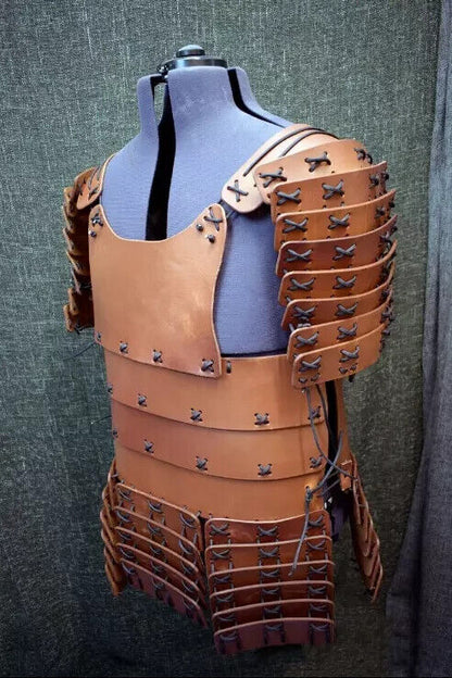 Larp SCA Leather FULL BODY ARMOR SET Imperial Men Samurai Leather Armour