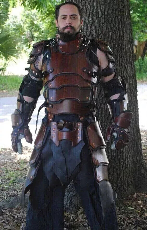 Medieval Samurai Leather Armor for LARP and Cosplay Medium Full Armor