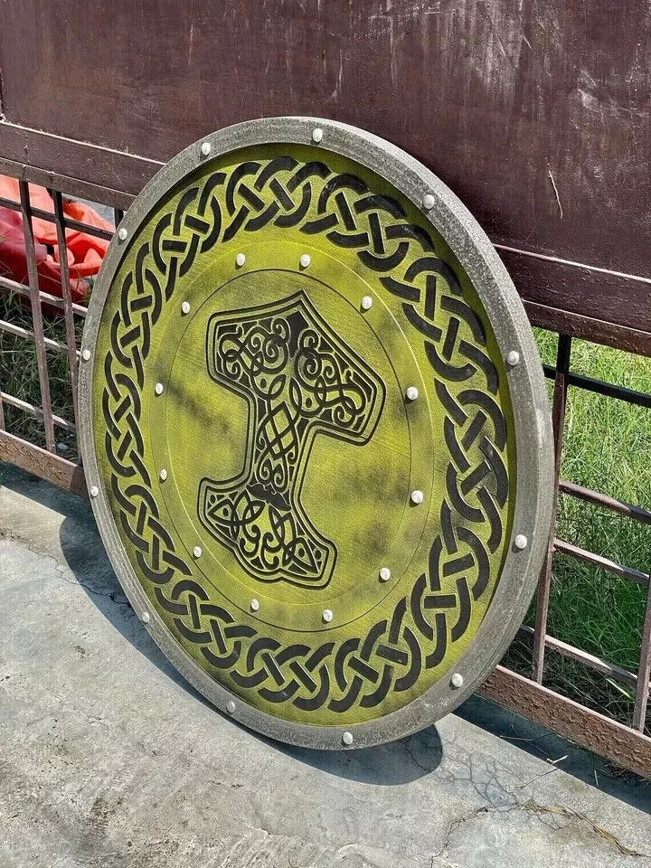 Viking Shield Battle item Shield Wooden Shield - Medieval Round Battle Warrior